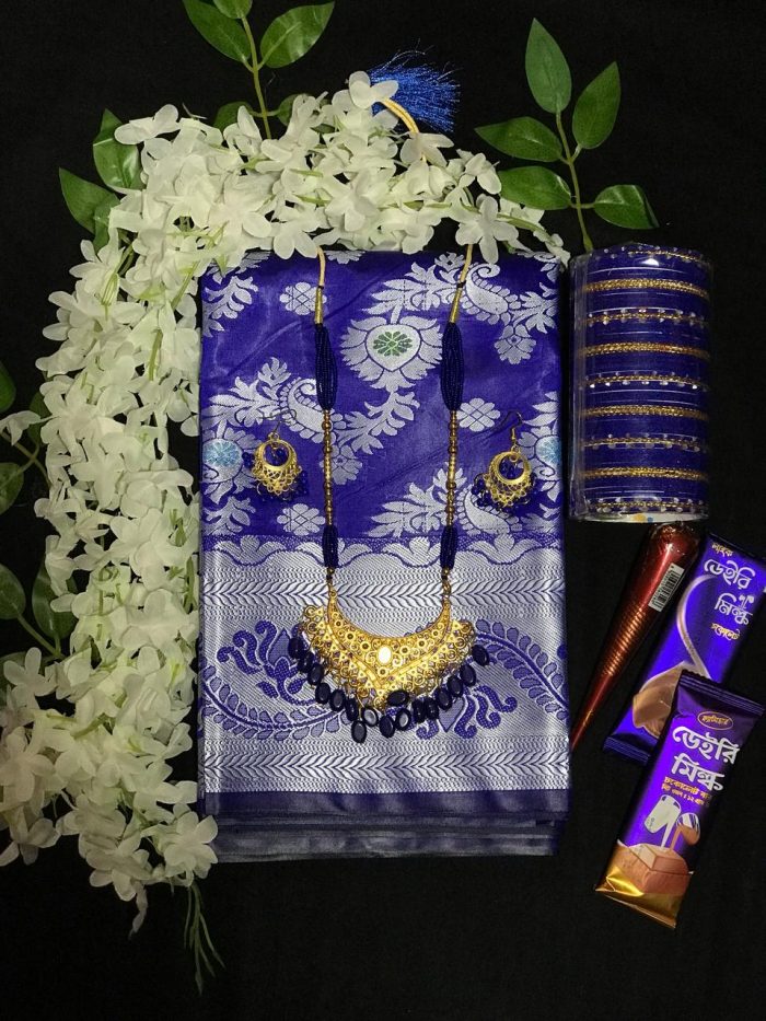 Royal Blue Combo – Saree