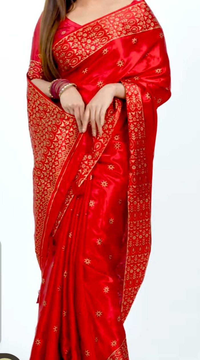 red colour Japani silk premium  combo package - Image 2