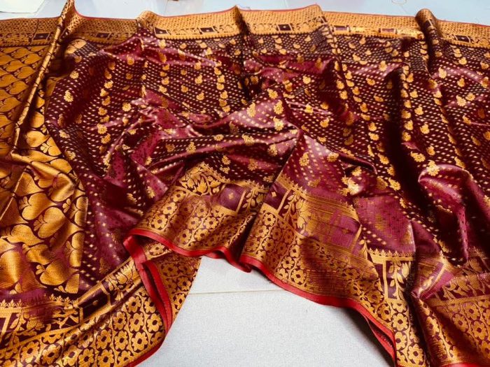 Japanese Premium Silk Katan Saree (Original)